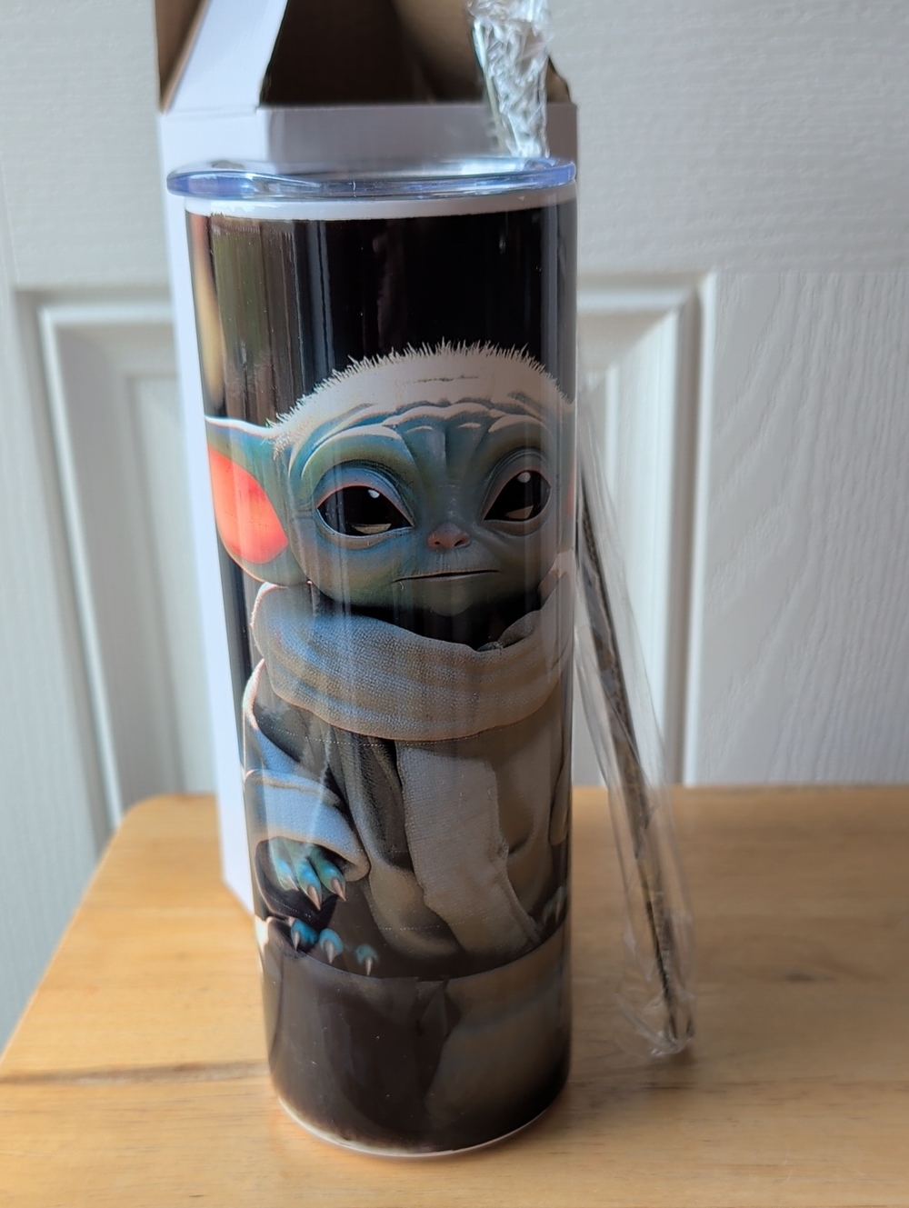 Baby Yoda Grogu Stainless Steel Travel Tumbler Handmade